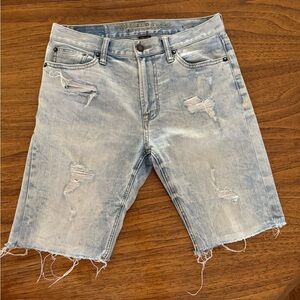 American Eagle Outfitter 5-Pocket Style Denim Distressed Core Flex Shorts Sz. 30